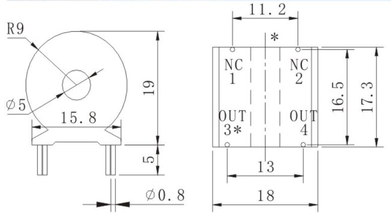 TR2145 Ultramicro current transformer 